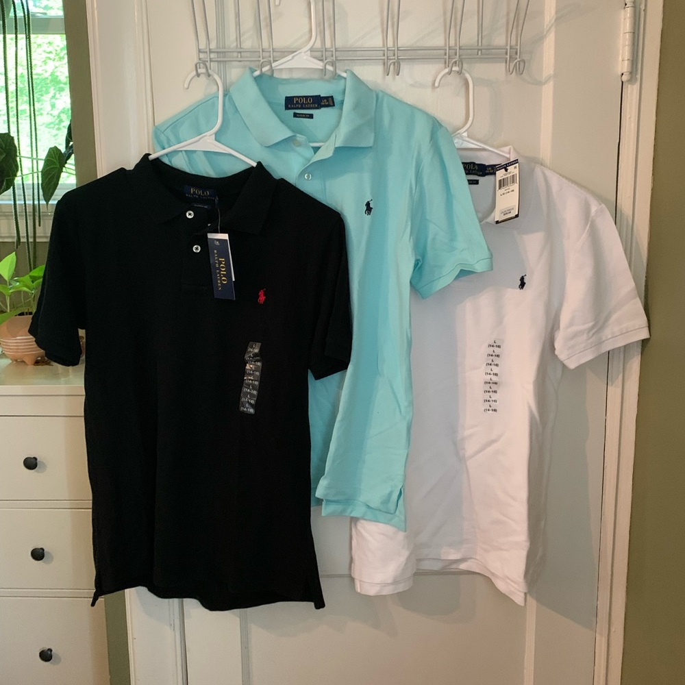 3 NWT polo Ralph Lauren youth L 14-16